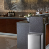 Balde Inox 40L Retangular E-Cube de cierre suave EKO
